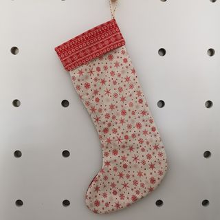Red Snowflake Stocking
