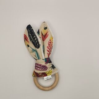 Bunny Teether - Feathers