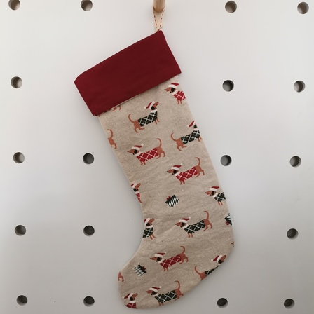 Red Christmas Dog Stocking