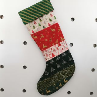 Green Striped Stocking